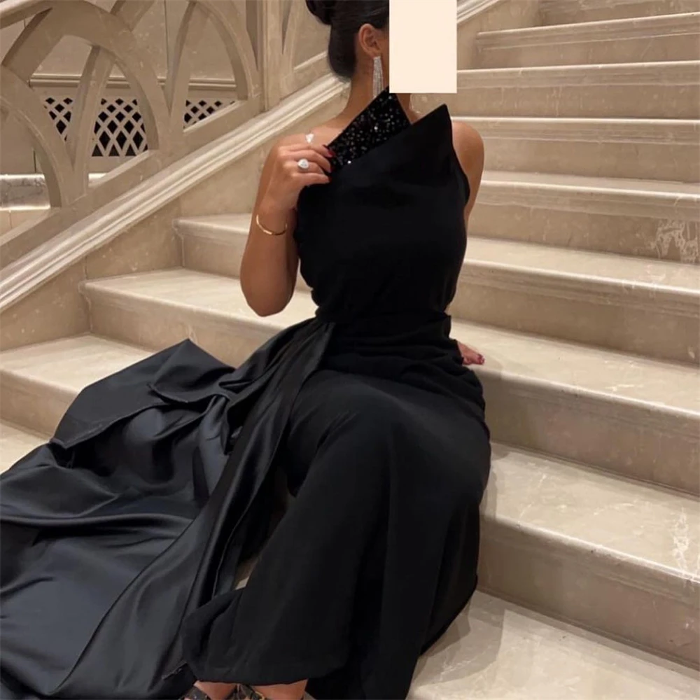 Customized Fashion Strapless Sheath Celebrity Sequin Draped S Occasion Evening Gown birthday dress for women luxury 2023