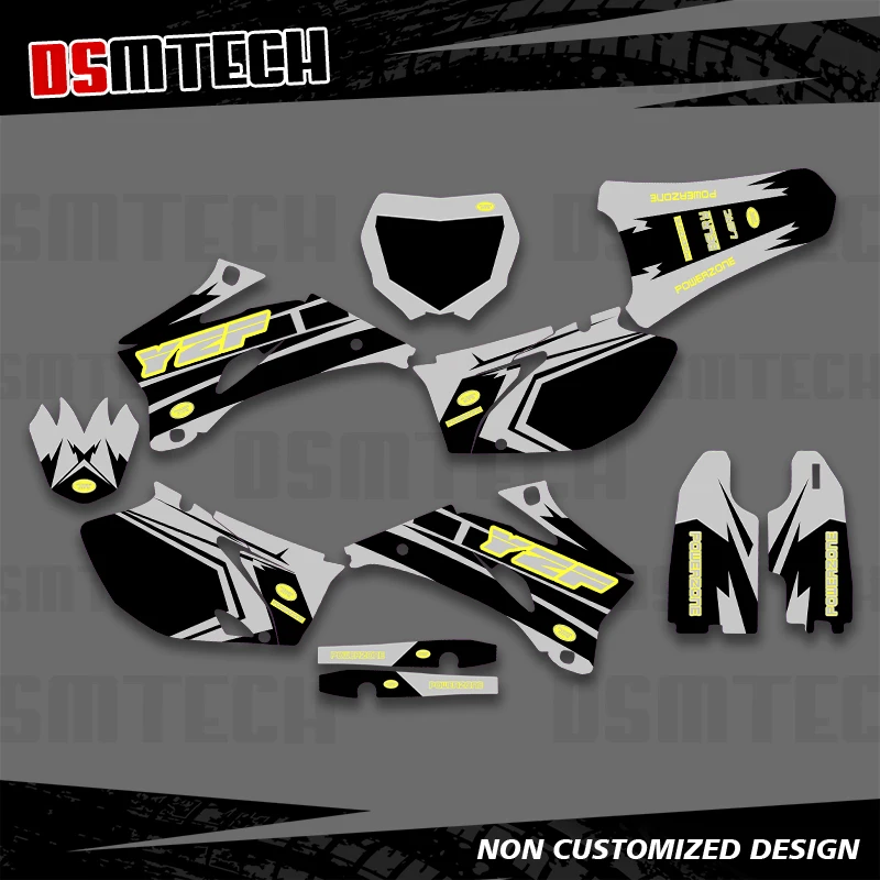 

DSMTECH для YAMAHA YZ250F YZ450F YZ 250F YZ 450F YZF 250 YZF 450 2006 2007 2008 2009, графические наклейки, наклейки, фон 004