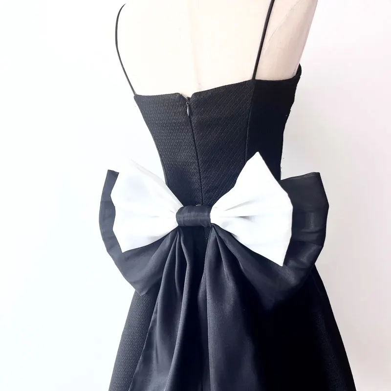 Detachable Bridal Bowknot Black White Red Bow Tie Sashie Wedding Dress Waist Bows For Party Prom Cosplay Gowns Wedding Accessory