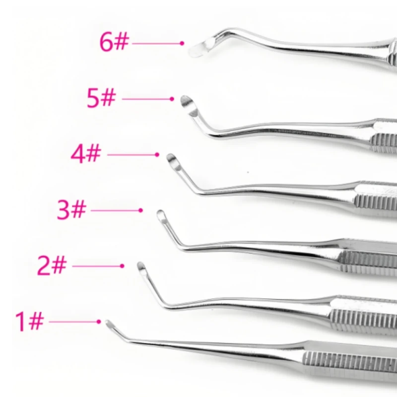 

Dental Tooth Cleaning Excavator Stainless steel Double Ended Spoon Plaque Scaler Dentist Instruments ﻿