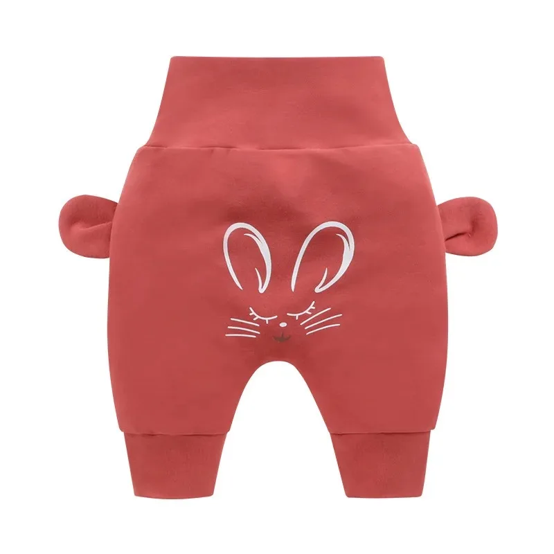 Baby cute pants boys girl cartoon high waist protection belly children toddler spring autumn newborn infant trousers cheap stuff