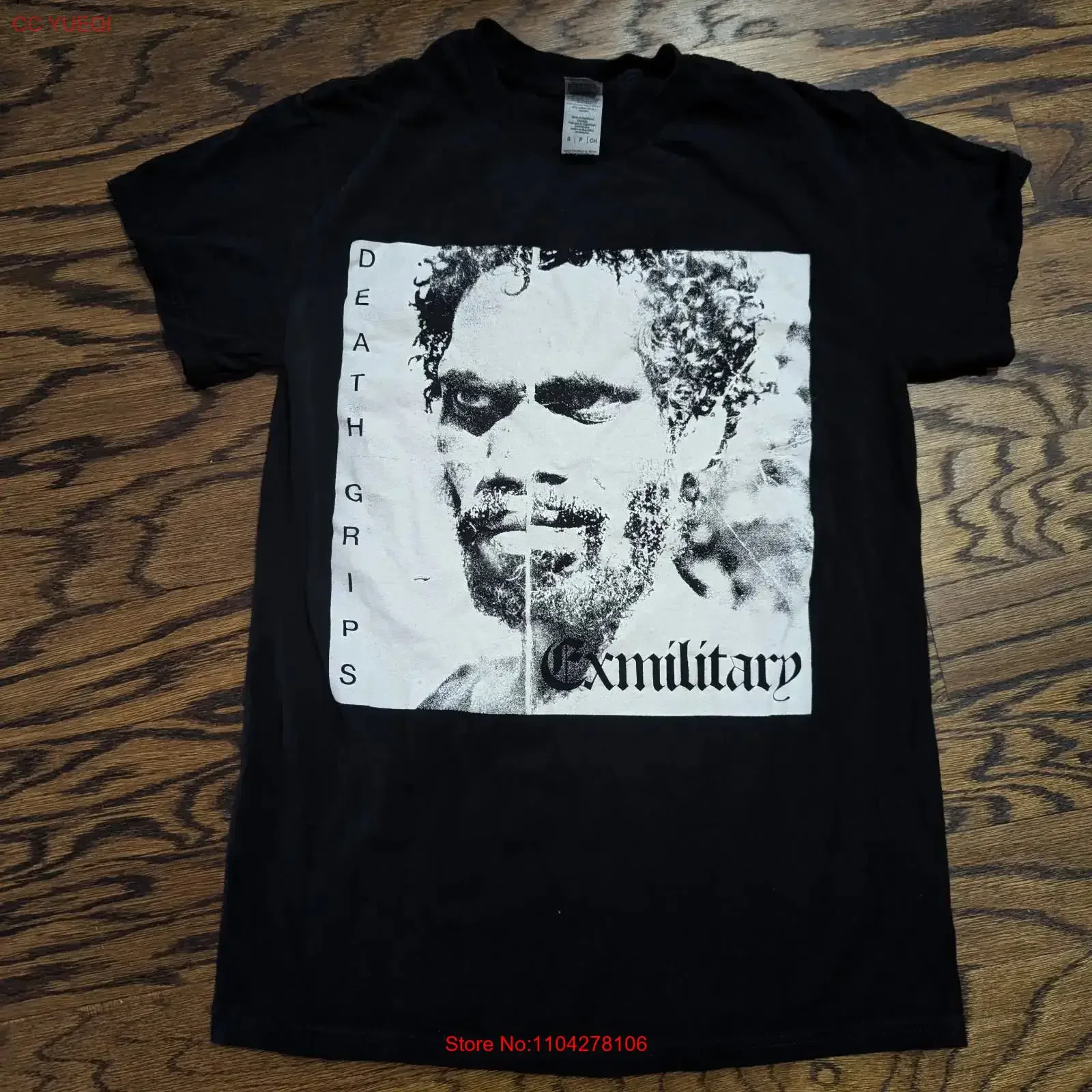 Death Grips Exmilitary SHIRT Small 16x25 5 Indie Hip Hop Rap Mixtape Cover vintage Washed Stylish Slightly homme Comfortable