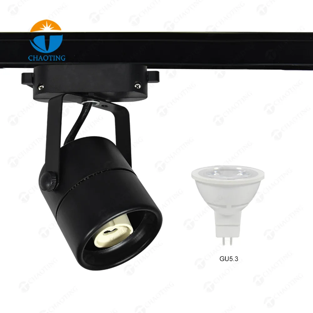 Novo sistema de iluminação linear teto ajustável comercial led spottrack gu10 pontos fixação habitação luzes pista para loja roupas