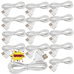 1~10PCS Beige White Data Line Wide Scope Of Application Spare Parts Extension Cord Usb Male To Female Usb Male To Female