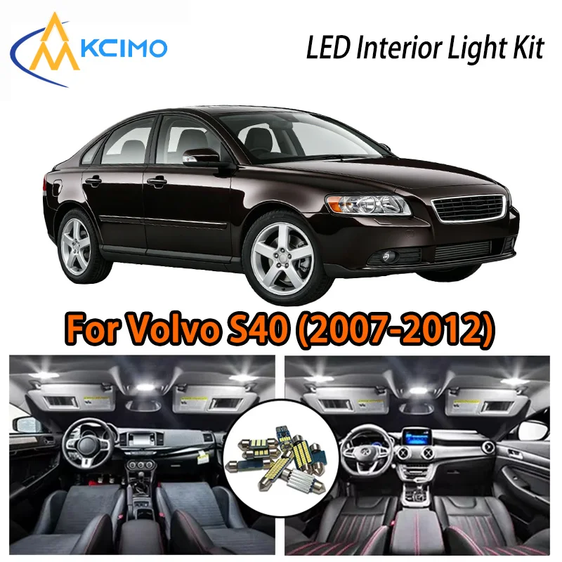 

KCIMO For Volvo S40 (2007-2012) Premium LED Interior Kit - 2 Colors , Quick Installation, Long-Lasting