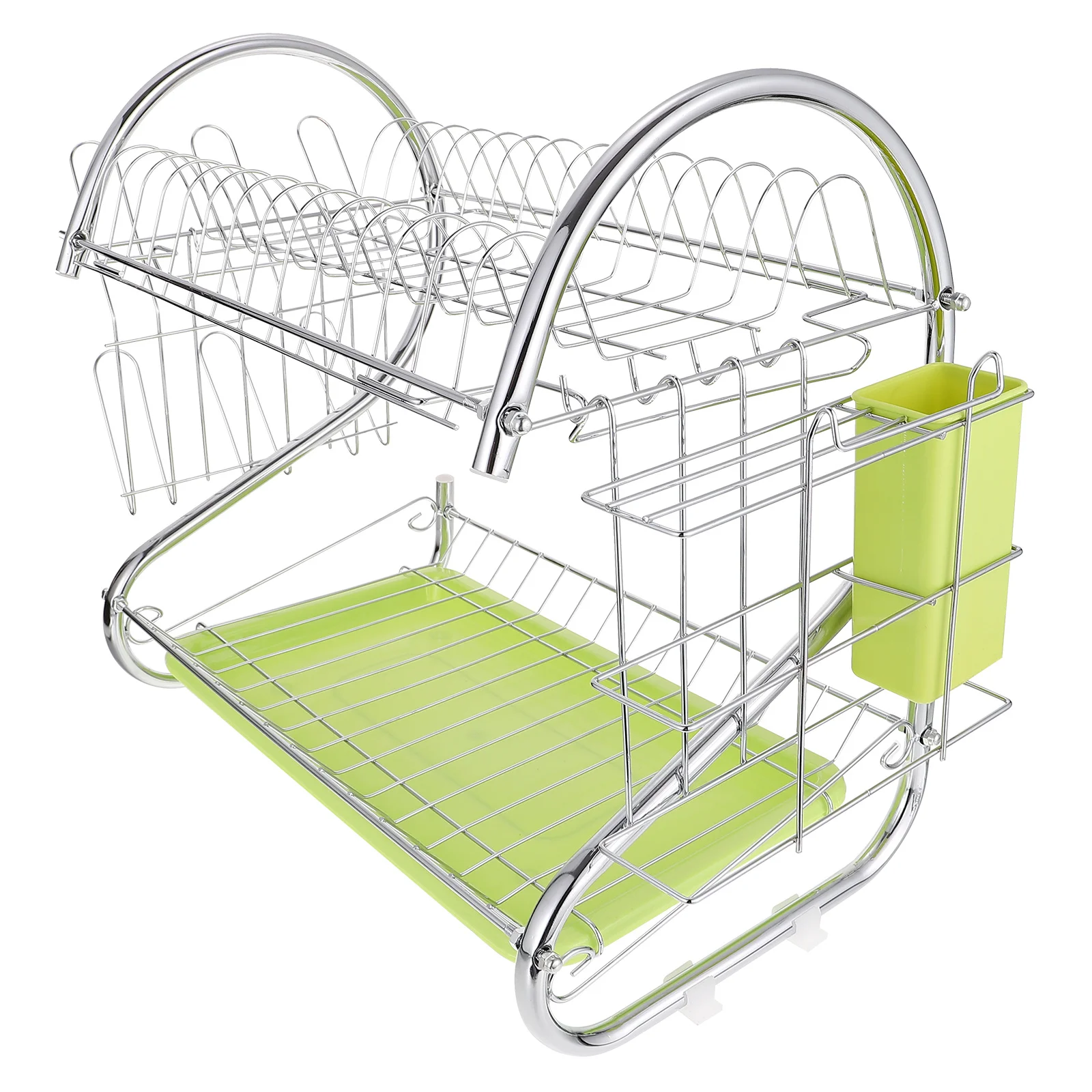 

Double-Layer Heavy Duty Iron-Art Kitchen Tool Drainer For Dishes Bowls Chopsticks Spoons Plate Storage Dish Drying Rack