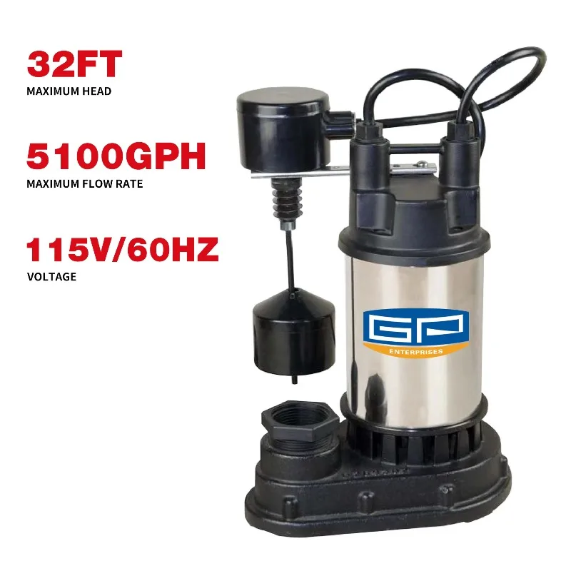 High Quality Waste Water Transfer Float Switch Automatic Vertical Eletirc Submersible Sump Pump