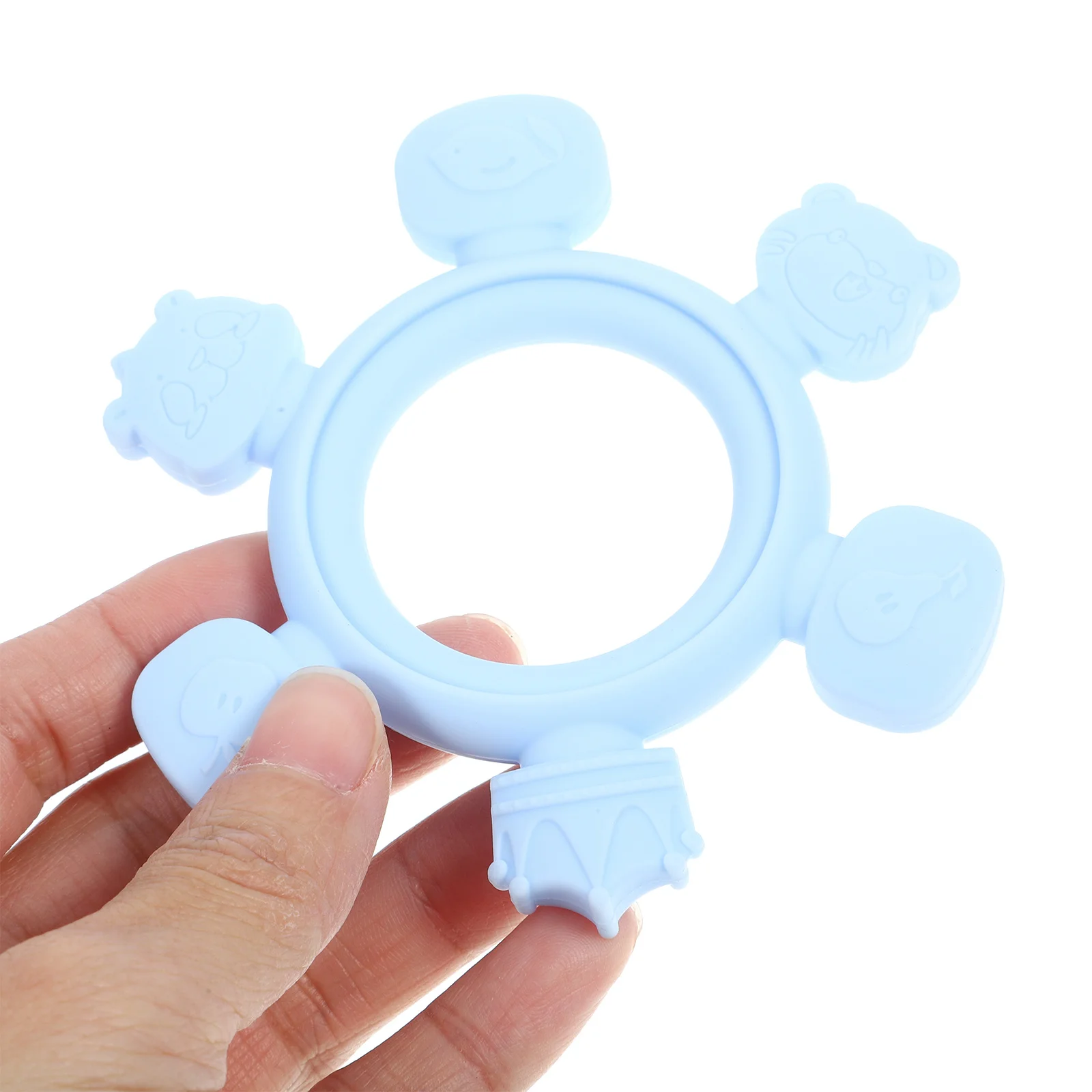 عضاضة حمام الأطفال المصنوعة من السيليكون خفيفة الوزن لتنسيق اليد والإغاثة ومناسبة لمدة 6-12 شهرًا #2