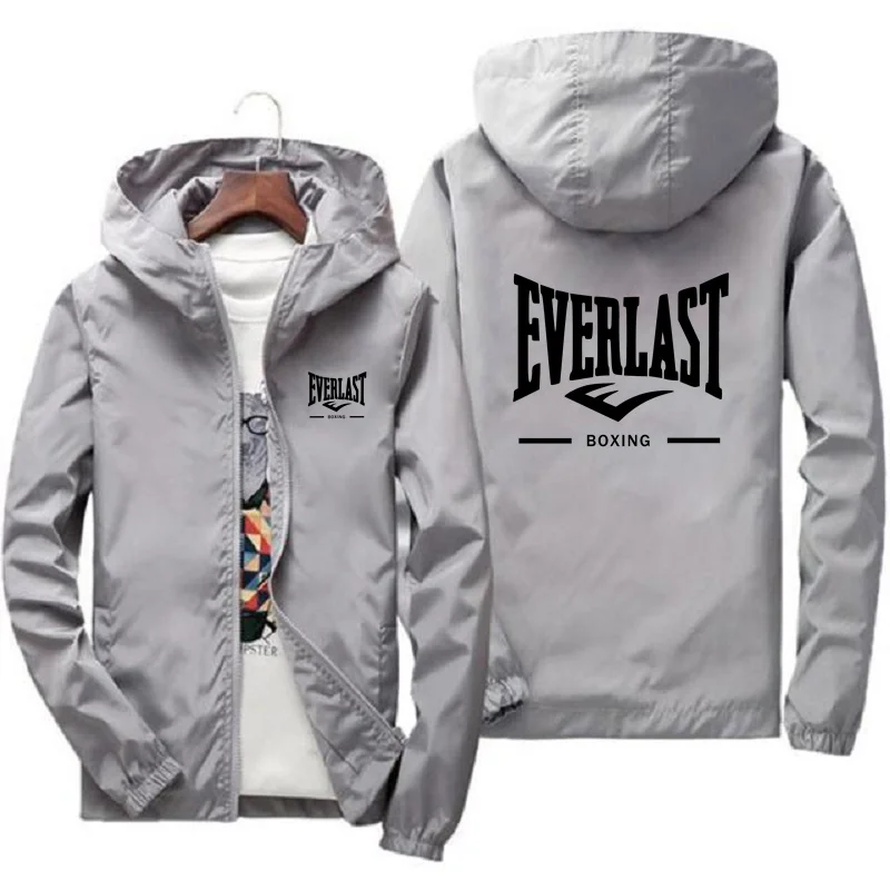 EVERLAST BOXING giacca a vento con cappuccio nuovissima di lusso da uomo, impermeabile, giacca sportiva da alpinismo da uomo Casual di alta qualità