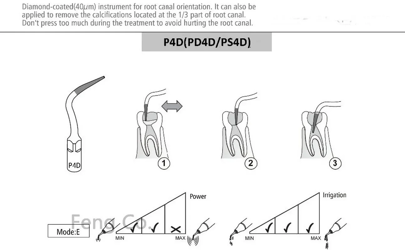 PD4D Dental Ultrasonic Scaler Tips Scaling  Endo Perio Fit SATELEC NSK DTE GNATUS HU-FREIDY Handpiece Dentist Teeth Whitening