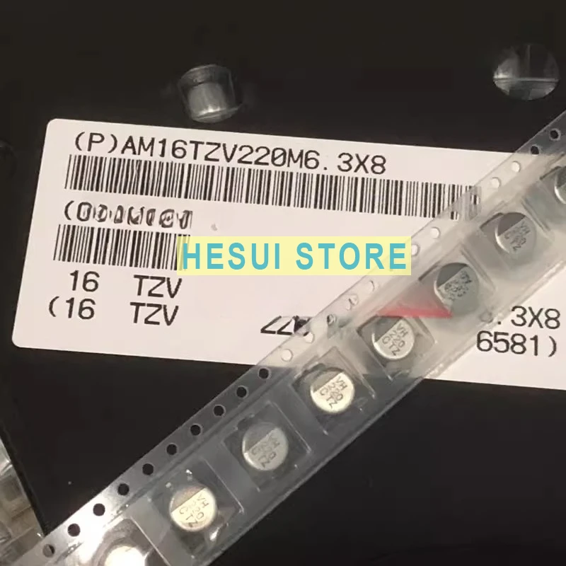 10PCS 16V220UF 6.3X8 TZV imported chip electrolytic capacitor