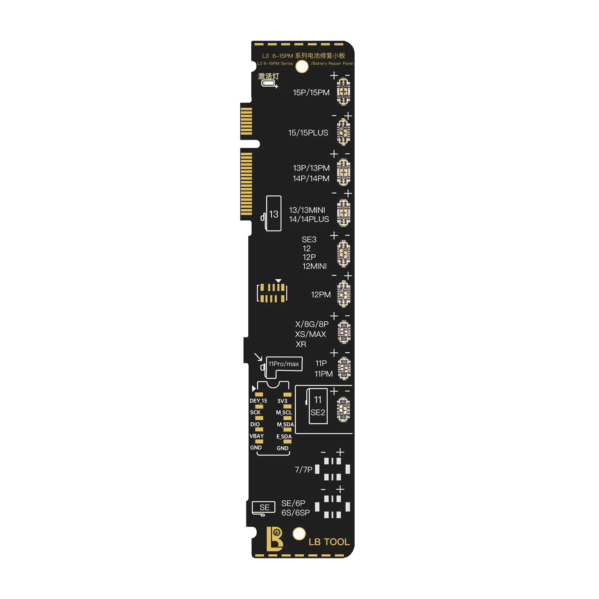 LB TOOL L3 Battery Flex Cable For iPhone 11 12 13 14 15 Pro Max Mini Plus Battery Health Repair POP-UP information Error Reset