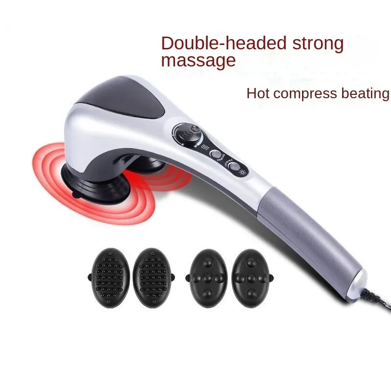 Double Head Infrared Vibration Massage Hammer, Handheld Massager for Back & Leg Muscle Relief, Ideal Home Wellness Gift