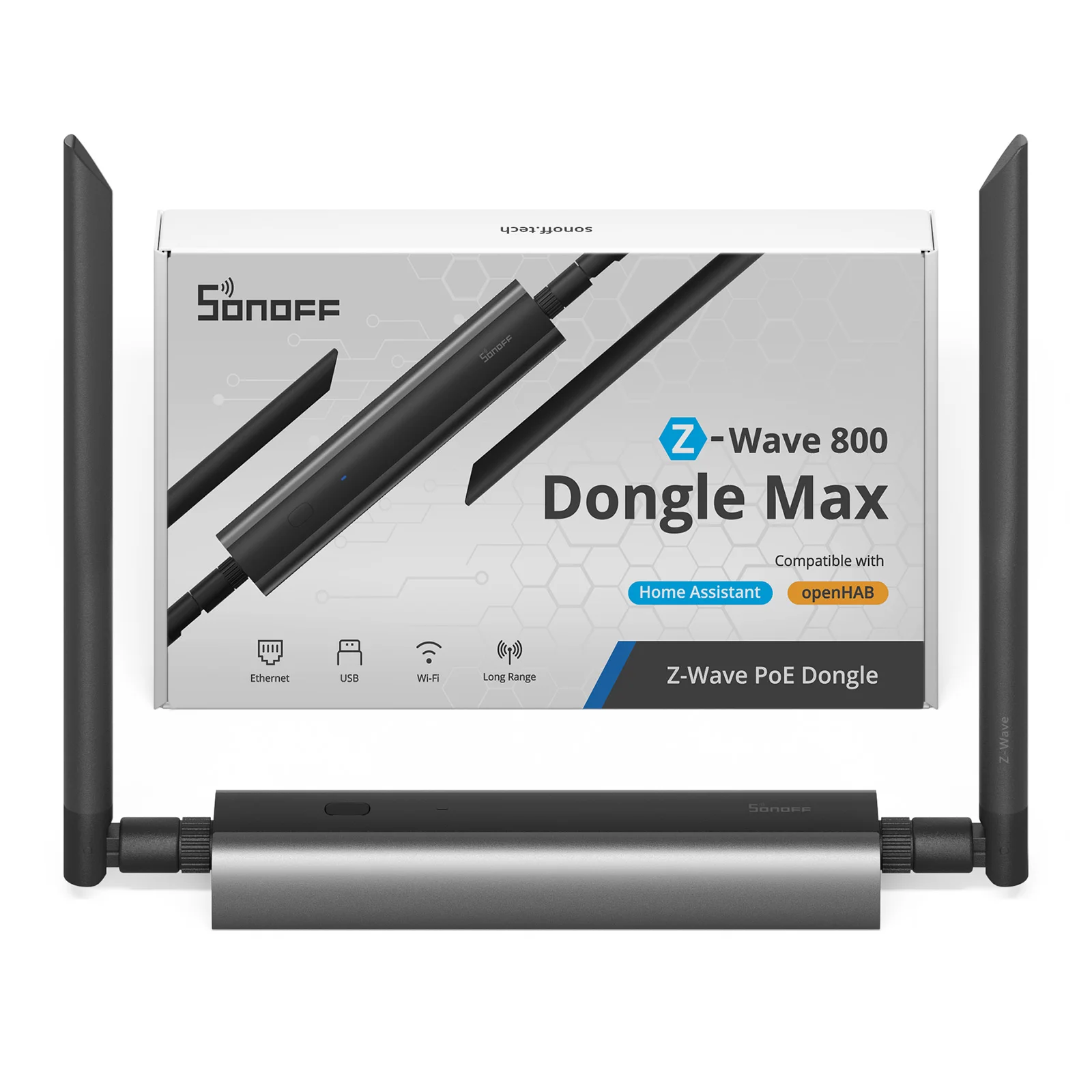 SONOFF Dongle-MZG23 Z-Wave 800 PoE Dongle Max EFR32ZG23 ESP32D0WDR2 Dual-Chip Obsługuje Ethernet Wi-Fi USB z Z-Wave o dużym zasięgu — zdjęcie produktu 7