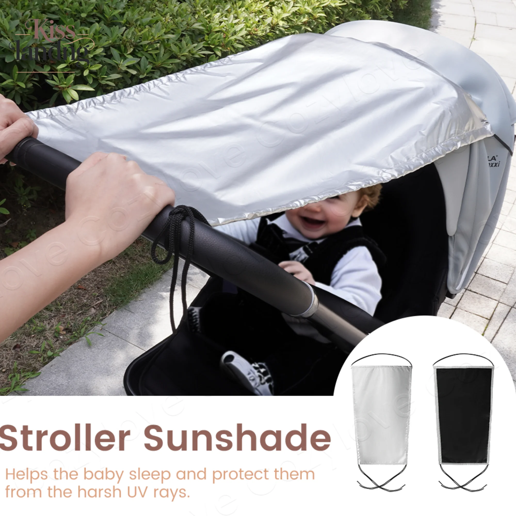 Portable Stroller Sunshade UV Protection Canopy for Outdoor Baby Stroller