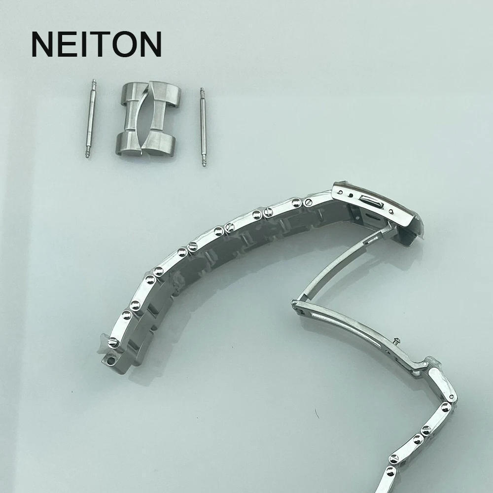 NEITON 39mm Sapphire glass watch case fixed bezel NH35 NH36 NH34