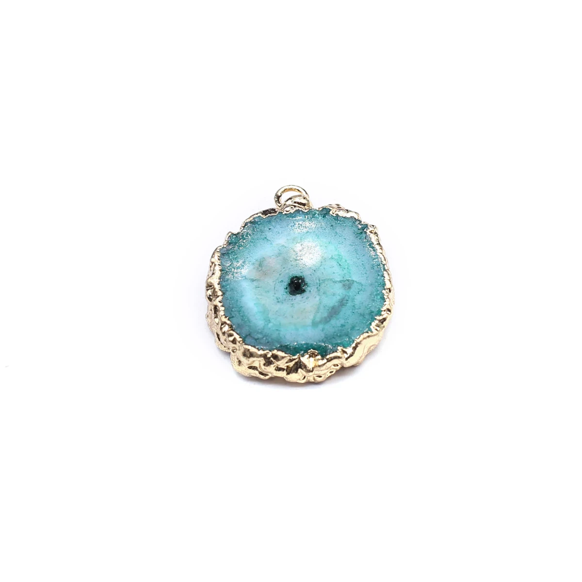 10PCS Random Color Wholesale Natural Crystal Cluster Pendant Jewelry Making DIY Necklace Earrings Accessories Gift 22x22mm