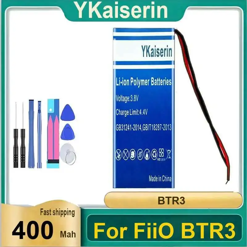 400Mah For Fiio BTR3 Music Player Battery Safe And Reliable