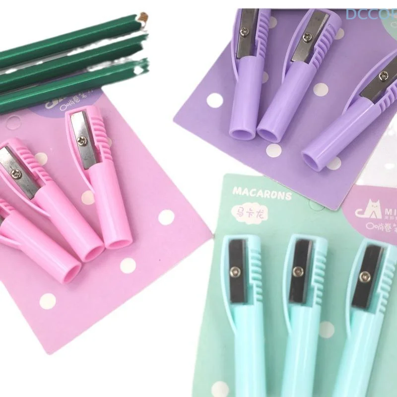 1/3PCS Multi-Functional Manual Pencil Sharpener With Protective Knife Cap Feature Portable Stationery For School Supplies