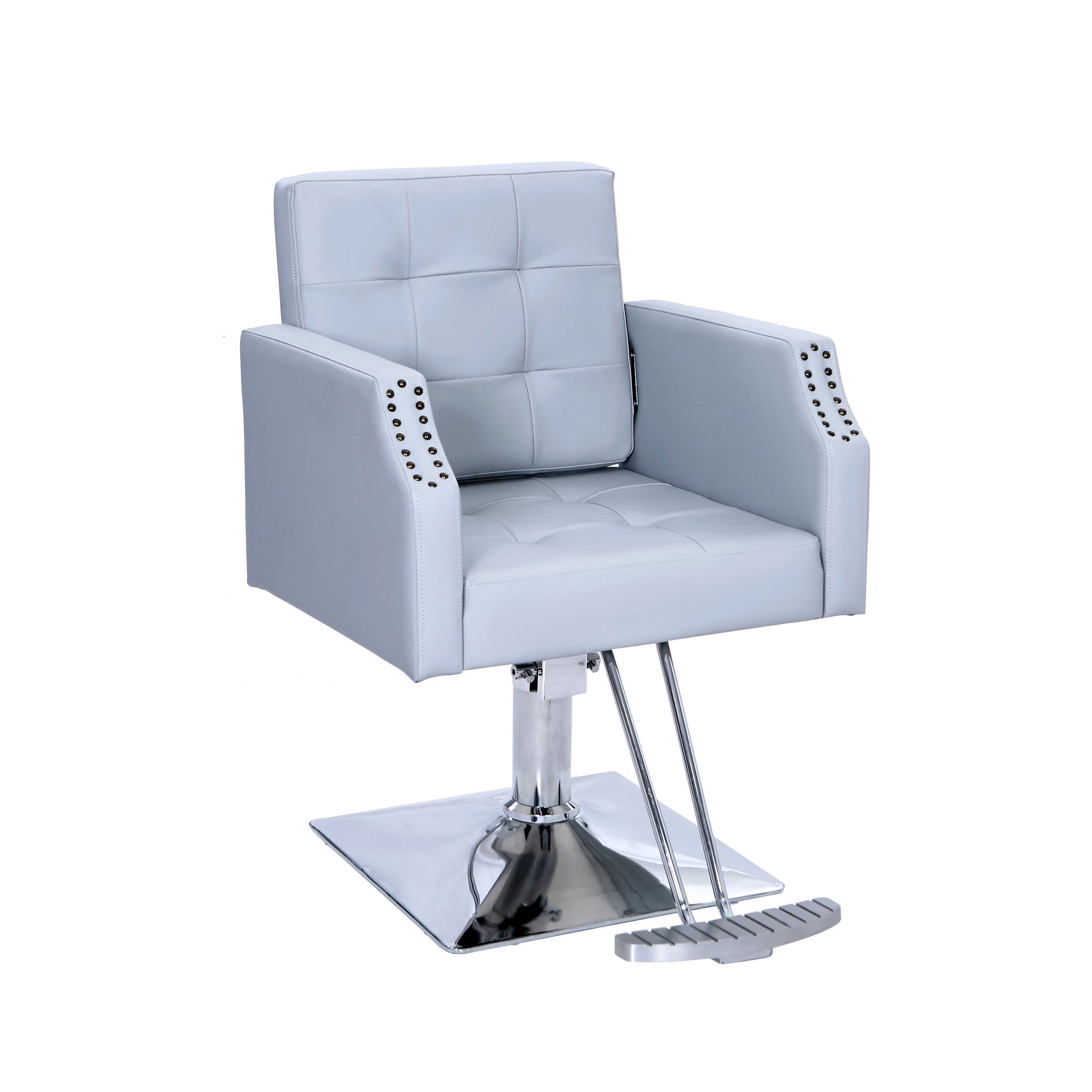 

Hydraulic Lift System Thickly Padded Seat Easy To Clean Surface Professional Salon Chair