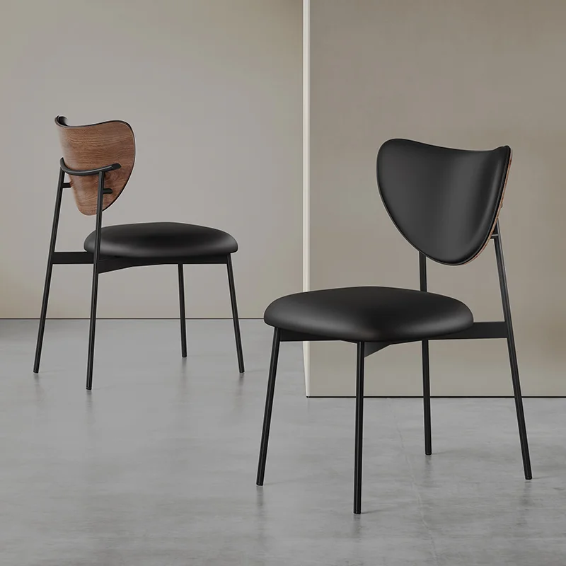Modern Solid Wood Dining Chair Stackable for Home Restaurant Hotel School Villa Home Bar with Leather Hot Sale