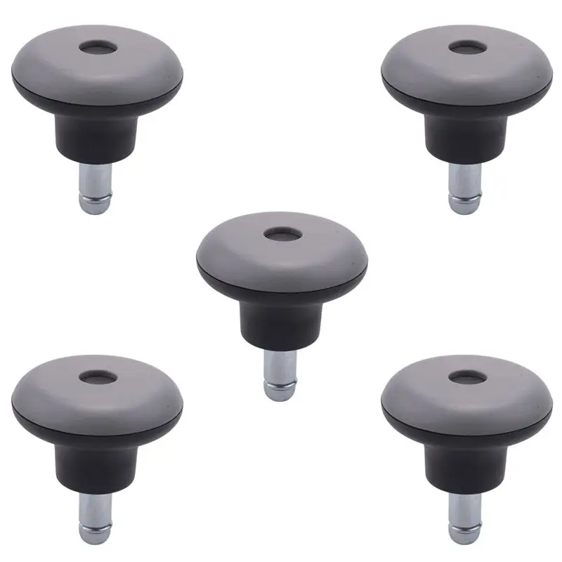 ABJI-5Pcs Bell Glides Replacement Office Chair Wheels Stopper Office Chair Swivel Caster Wheels, 2 Inch Stool Bell Glides