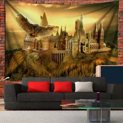 Home Decor Harry Tapestry Hogwarts Art Print Tapestry Vintage Bohemian Inspired Tapestry Living Room Bedroom Decor Wall Hanging