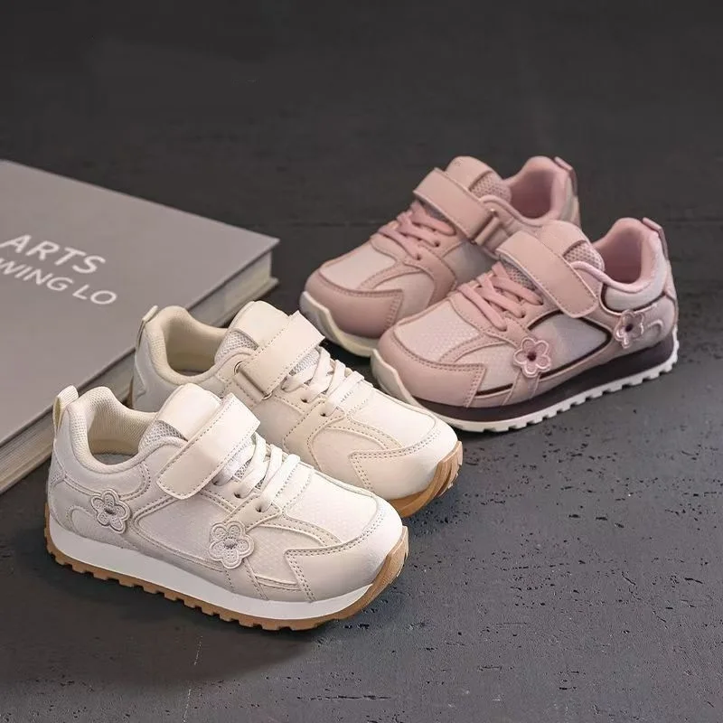Girls Princess Sneakers Autumn New Fashion Children's Moral Training Shoes Girls Soft Bottom Leisure Running Shoes Tide.