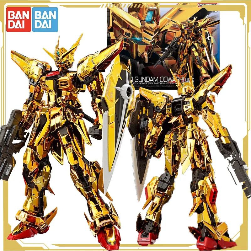 Bandai Original GUNDAM RG 1/144 Akatsuki GUNDAM Oowashi unité graine assemblage modèle figurine jouets pour garçons filles enfants cadeau