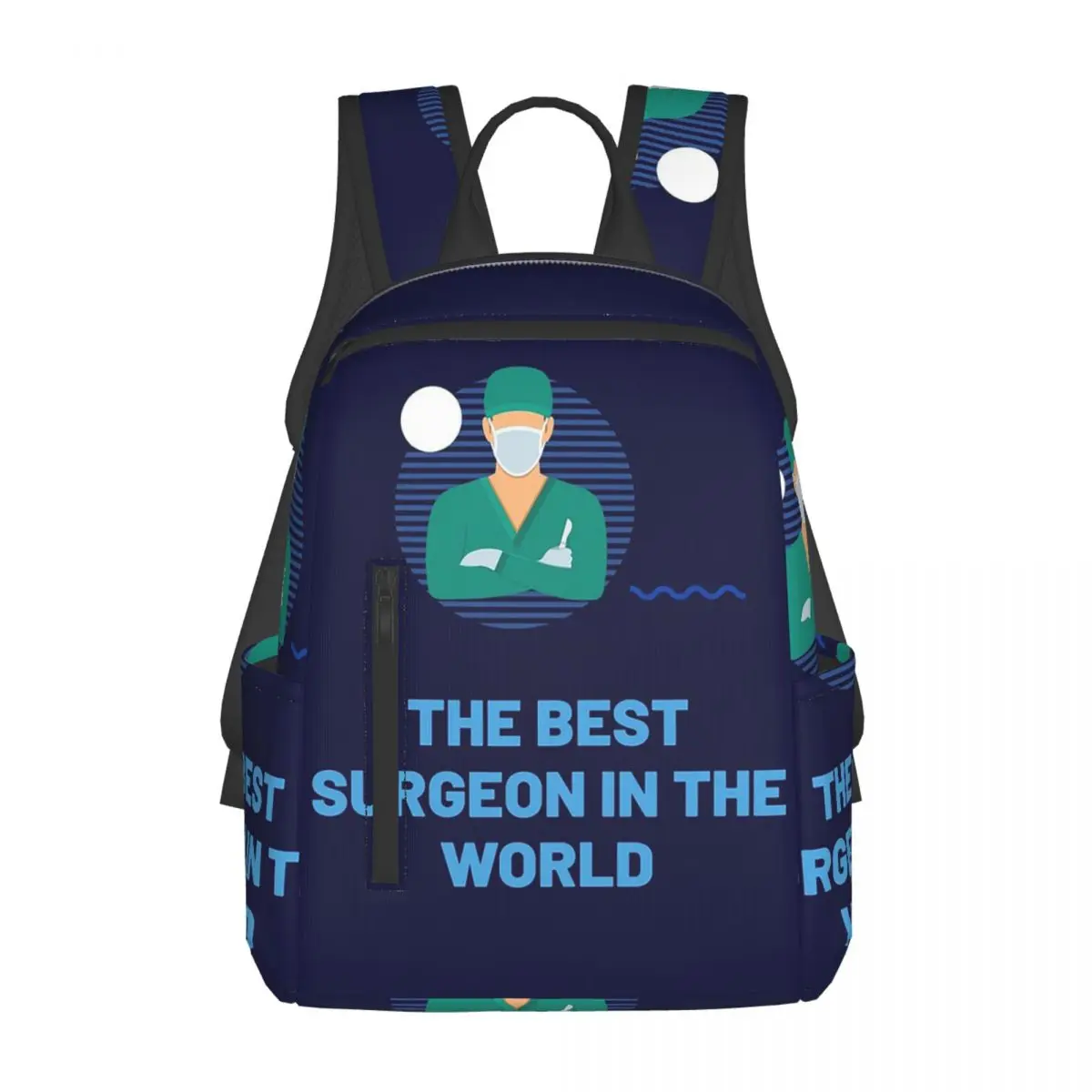 世界最高の外科医バックパック-デイパック-大容量-男の子-女の子-ブックバッグ-スクールバッグ-ショルダーバッグ-メンズ-レディース