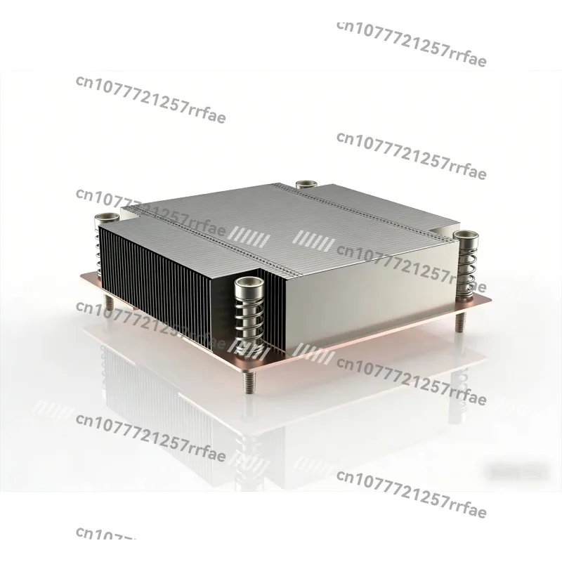 1U passive CPU radiator steam chamber (VC) and aluminum heat sink for LGA 1700 slot main board radiator
