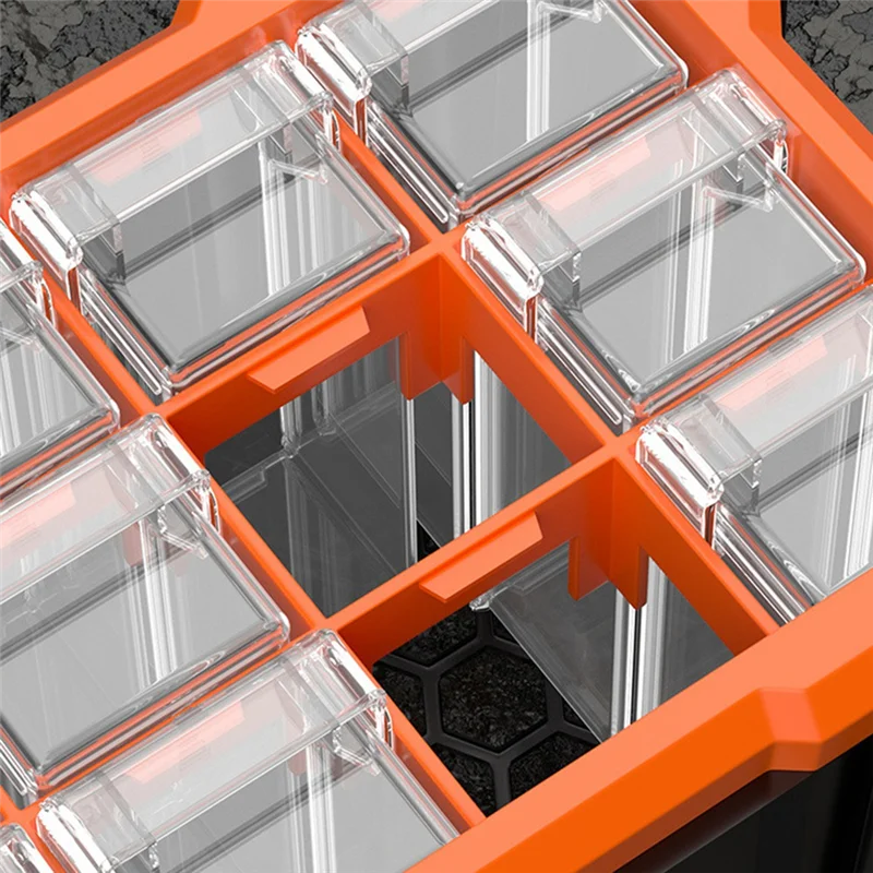 

KYCOR-Hardware Tool Partition Storage Box Nuts Bolts Screws Parts Container Electronic Products Storage Drawer Cabinet