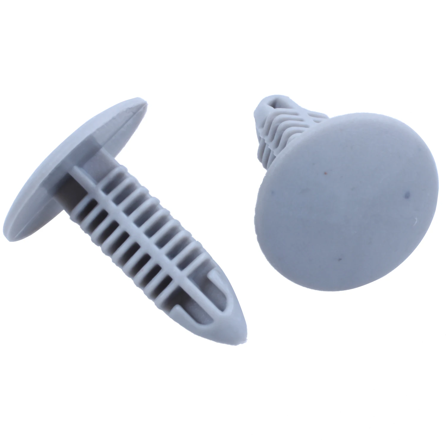 Vis de fixation en plastique pour pare-chocs de garde-boue, Clips pour trou de 6mm x 6.7mm, Gludge gris, 30 pièces