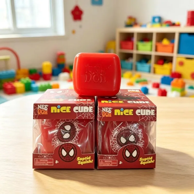 Fidget Cube Stress Relief Toy, Soft Solid Squeeze Squishy Sensory Toy, Anti Anxiety Decompression Toy for Kids Birthday Gift
