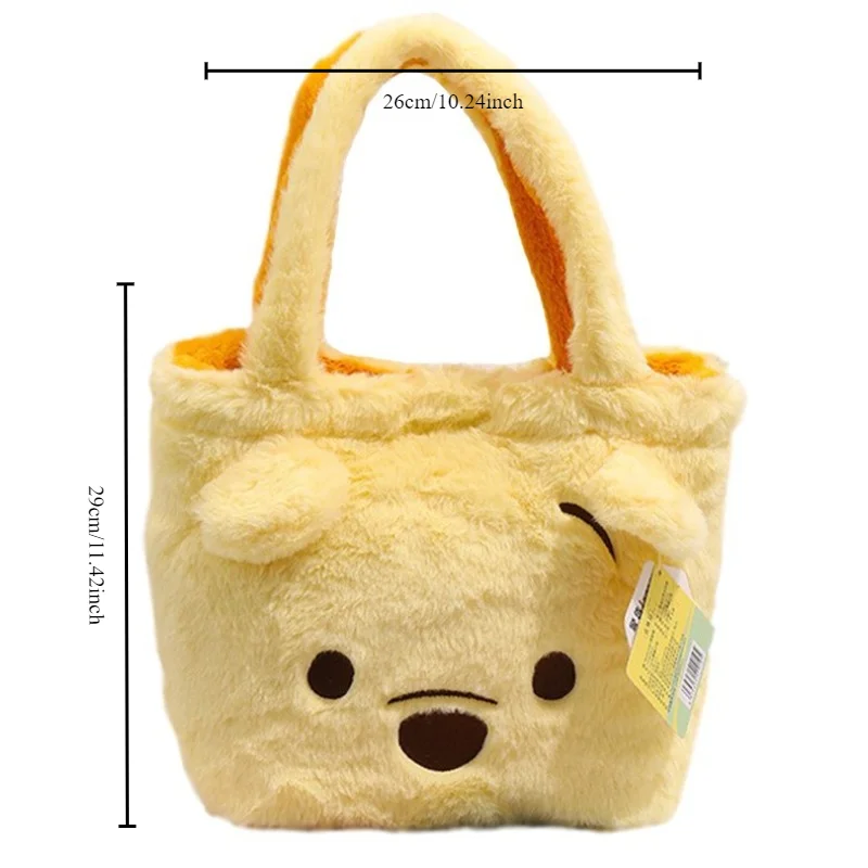 Disney Winnie The Pooh Tigger Plush Tote Bag with Large Capacity Cute Casual Fashionable Light and Entertaining Crossbody Bag