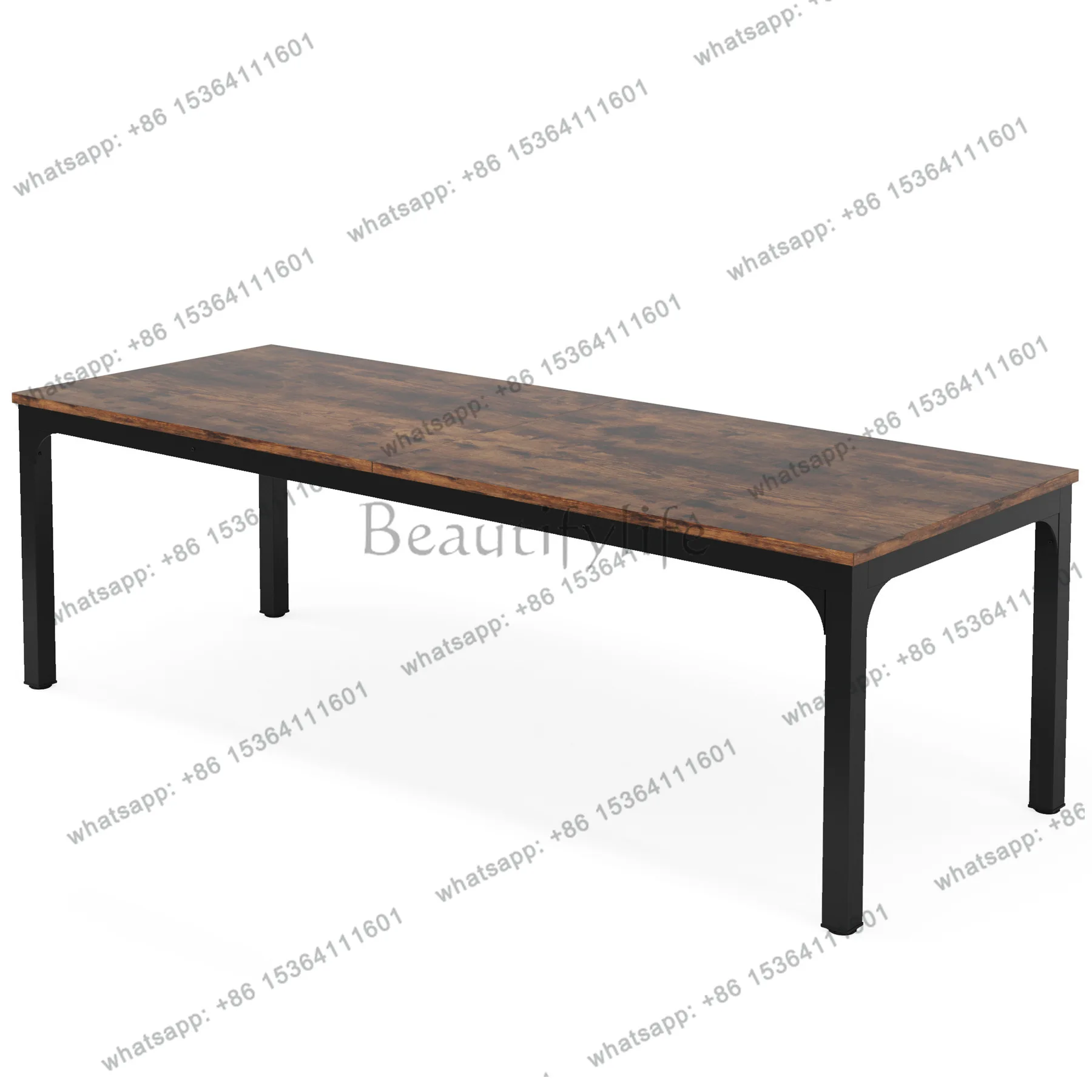 

Rectangular strip computer integrated dining table Overseas warehouse desk Business