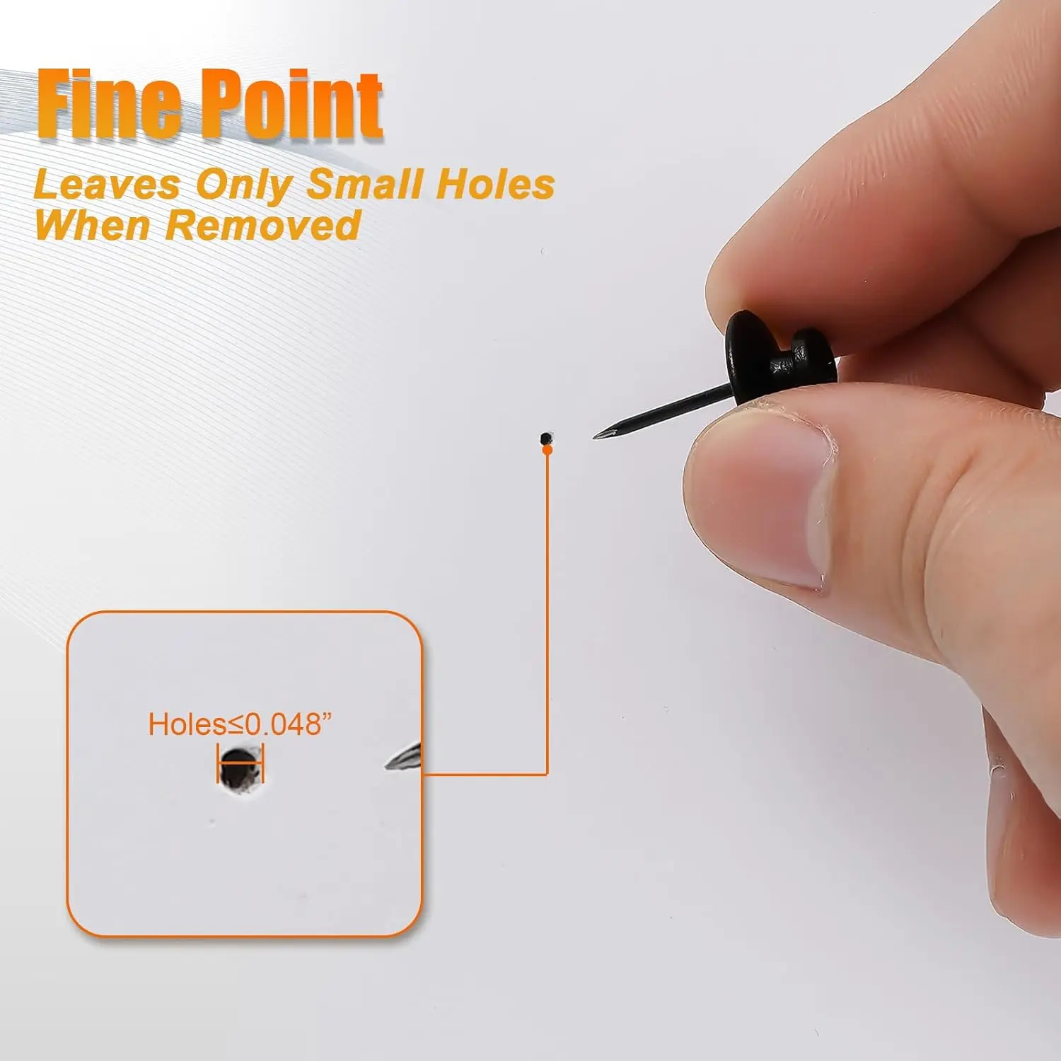 20Pcs Picture Hangers Nails Long Thumb Tacks Wall Nails,Hanging Pictures Push Pins Hooks for Drywall Photo Office Home Decor image 6