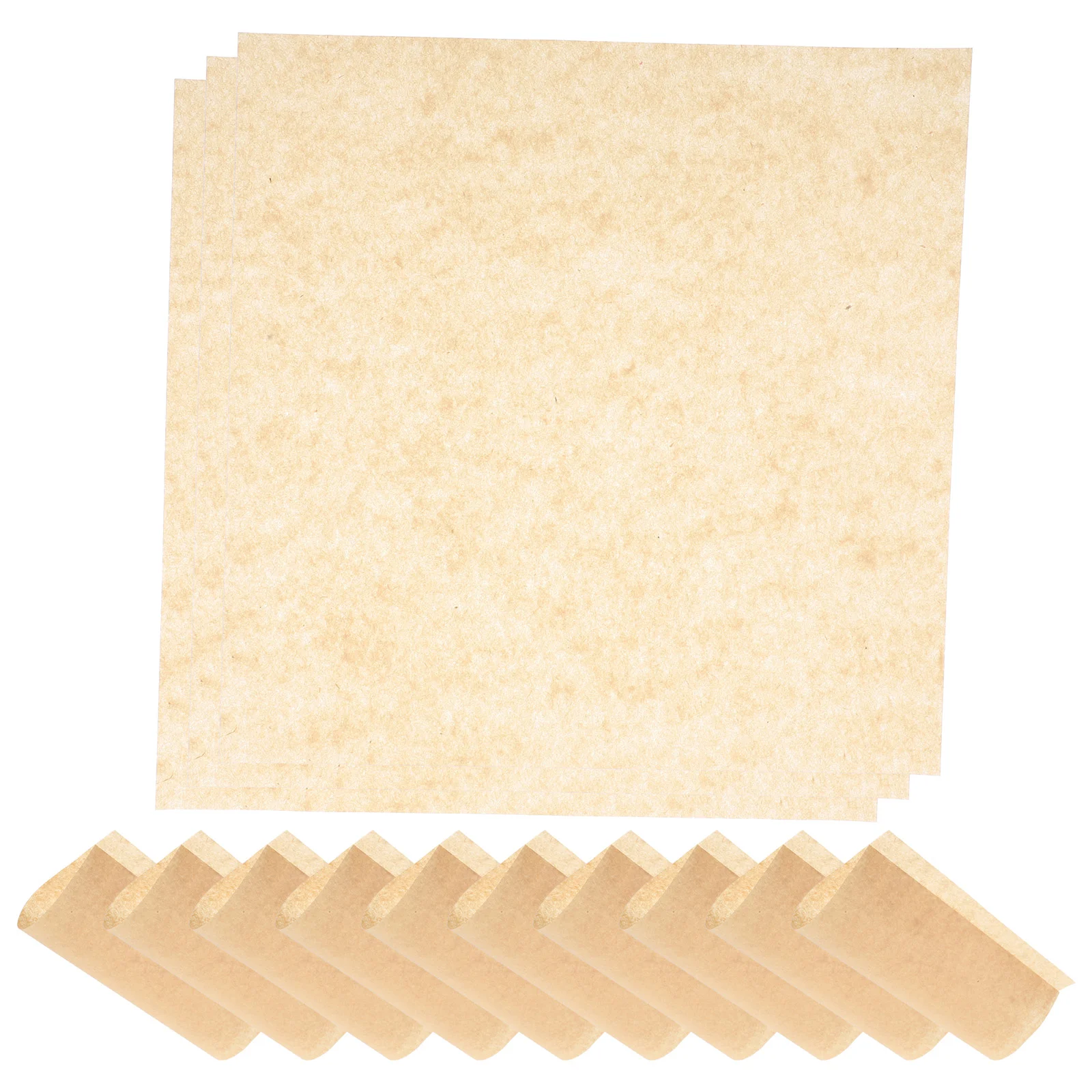 500 Sheets Parchment Paper Oil-absorbing Heat Resistant Wrapping Baking Khaki Snack Mat