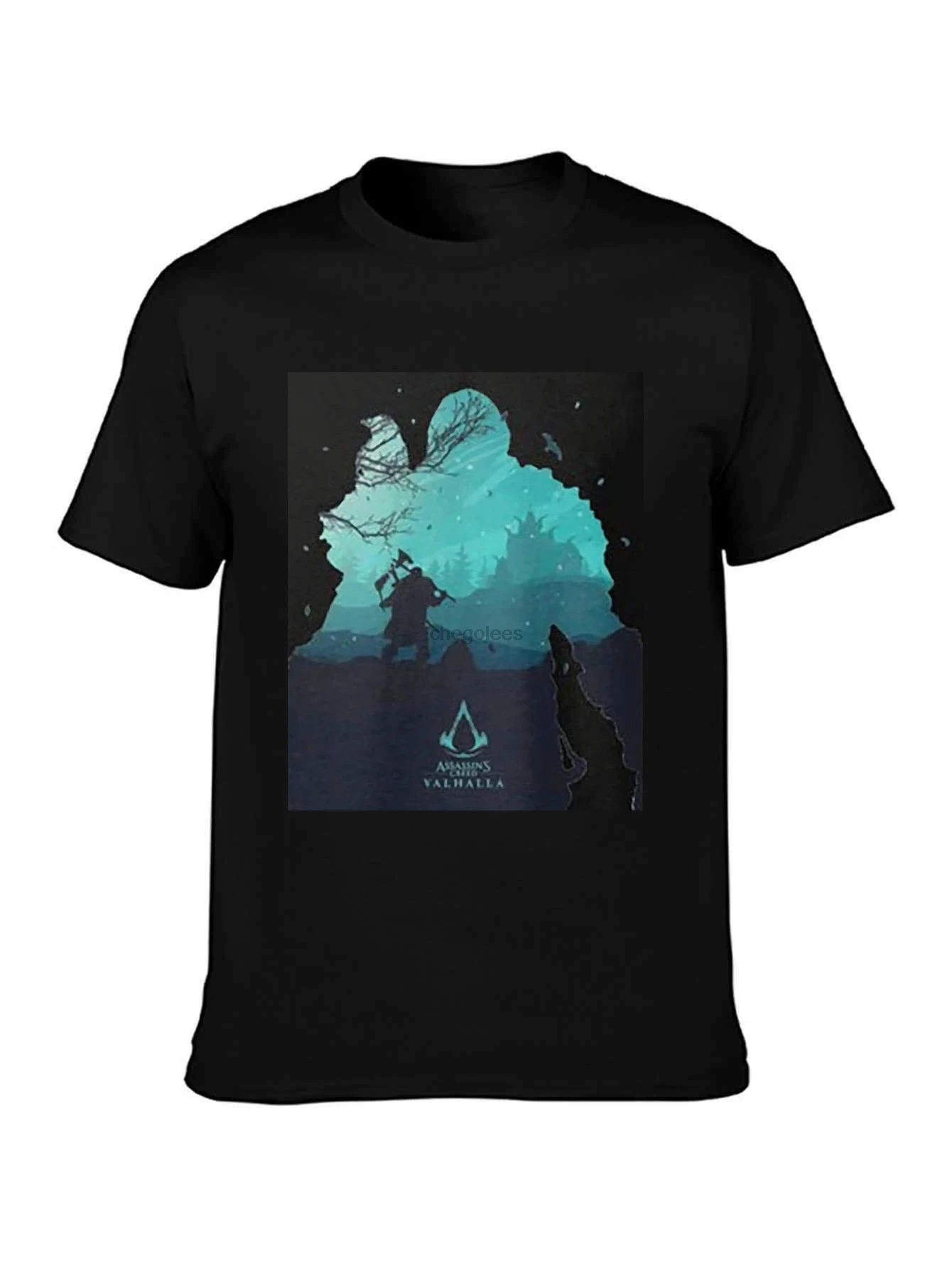 Assassin s Creed Valhalla Eivor Camiseta clásica DMN10 camiseta negra