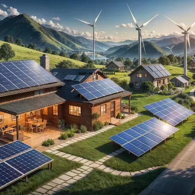 Sistema de Energía Solar y Eólica Híbrido para Uso Doméstico Polan Italy CE de 10KW 20KW 30KW con Controlador Híbrido