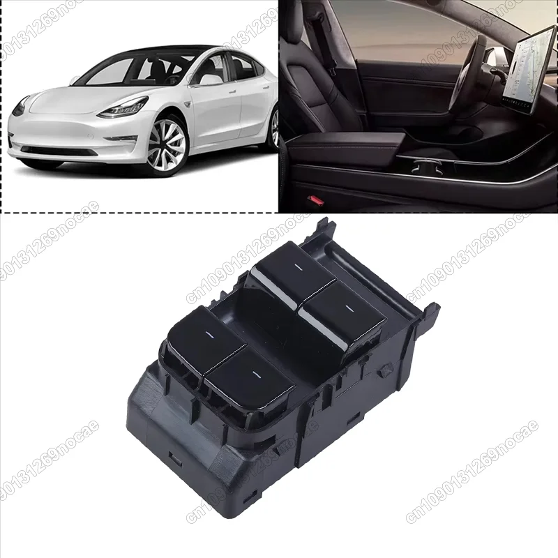 For Tesla Model 3 2017-2020 Electric Front Power Window Control Lifter Switch Door Glass Lift Button 1081037-01-D 1081038-01-E