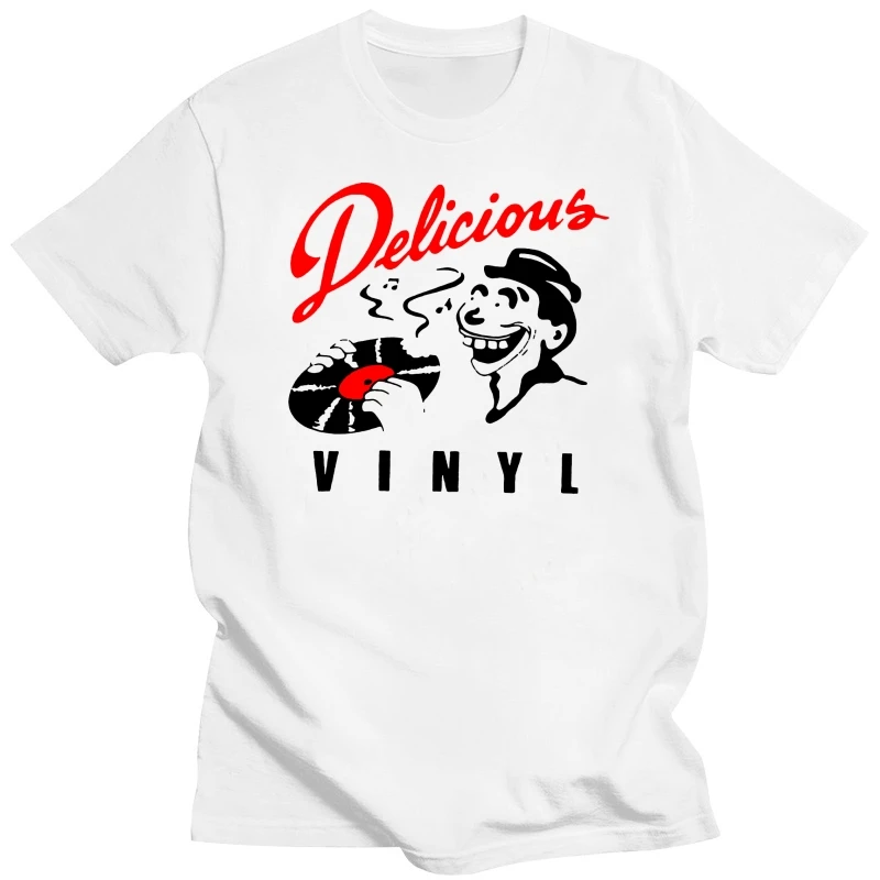 Delicious Vinyl Logo Tops Tee T Shirt Record Label The Pharcyde Independent Hip Hop Cool Tops O Neck T-Shirt