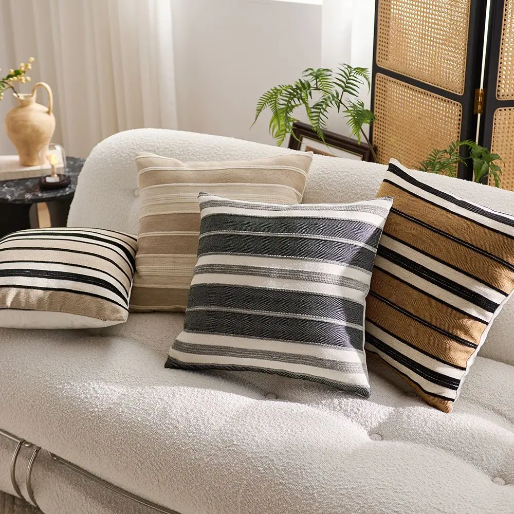

Sofa Pillow Cover Modern Simple Bohemian Color Weaving Texture Striped Ethnic Style Pillow Pillow Cushion Cover
