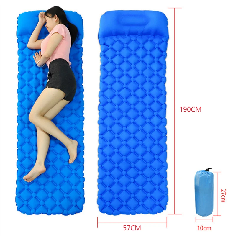 Colchón inflable portátil ultraligero impermeable, colchoneta para tienda de senderismo, cojín de aire, colchoneta para dormir, colchón para acampar al aire libre
