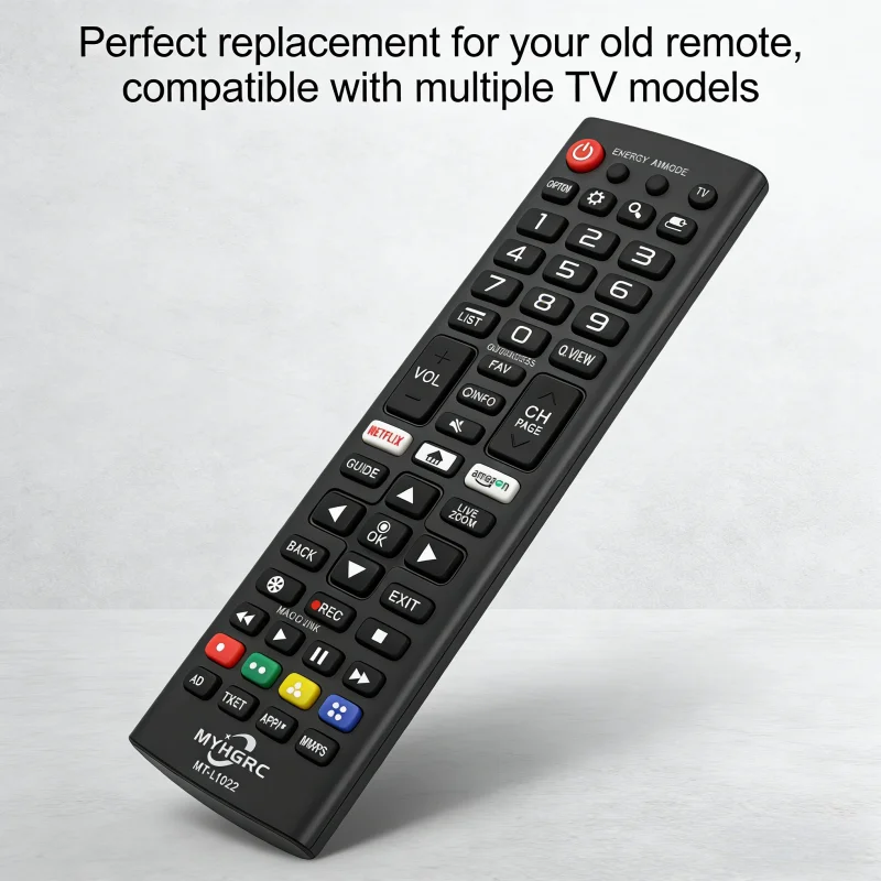 

Replacement Remote Control MT-L1022 for Smart TV, Universal TV Remote with Netflix Shortcuts