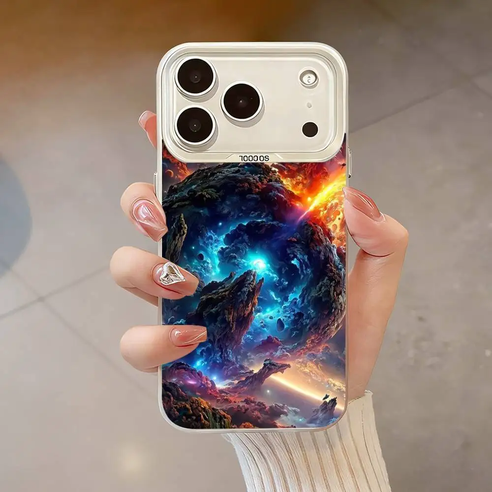 Capa de telefone Art OF Destruction para iPhone 17,16,13,12,X,11,15,14,Pro,Max,Plus,SE4,Air,Mini Branco IMD HD fosco