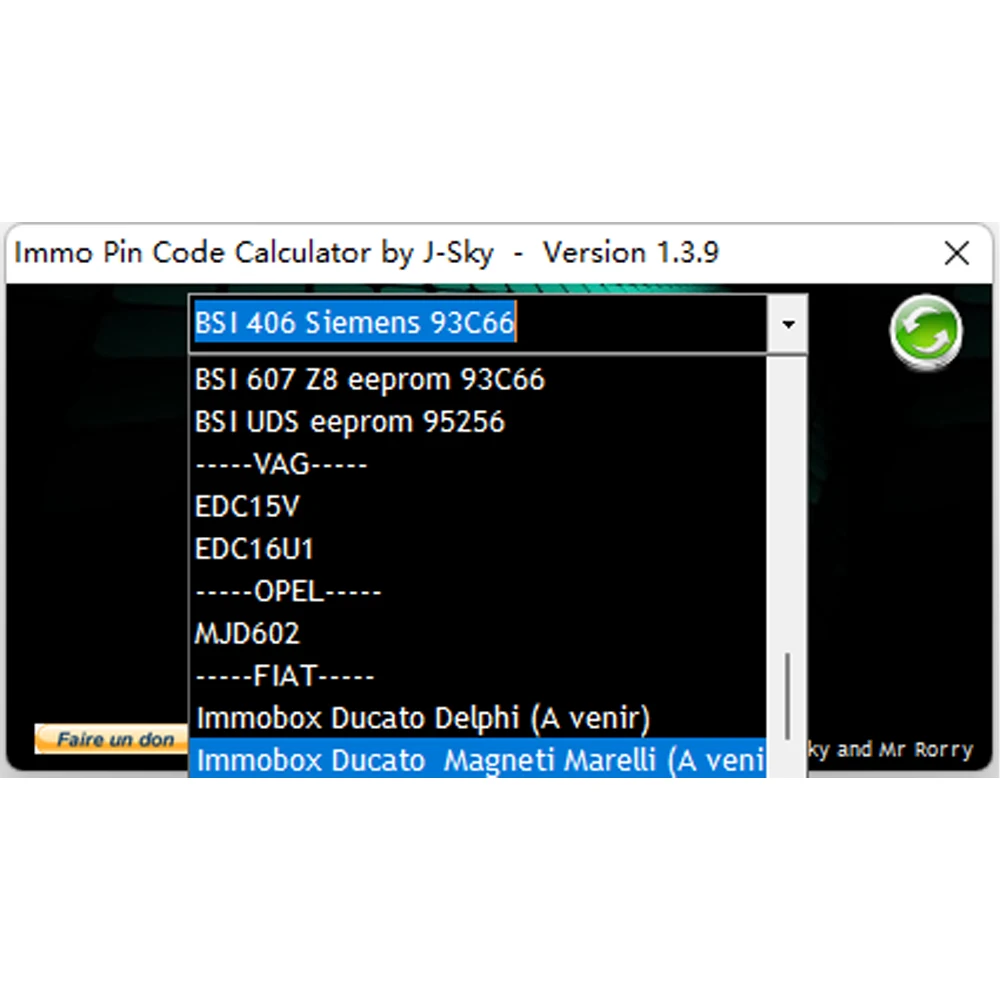 2024 IMMO Pin Code Calculator v3.9 decodifica codice pin per Psa Opel Fiat Vag sbloccato PSA ecu invia Link o CD