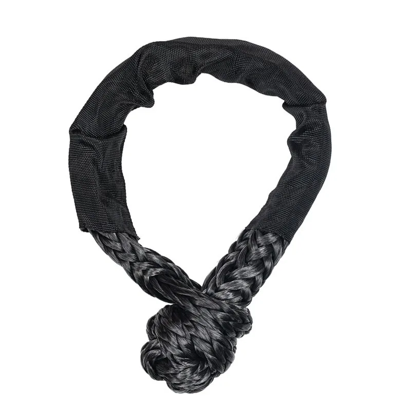 Car Trailer Rope Soft Shackle Polymer Polyethylene Pulling Rope Trailer Rescue Tool Traction Pimple Buckle Fast Delivery