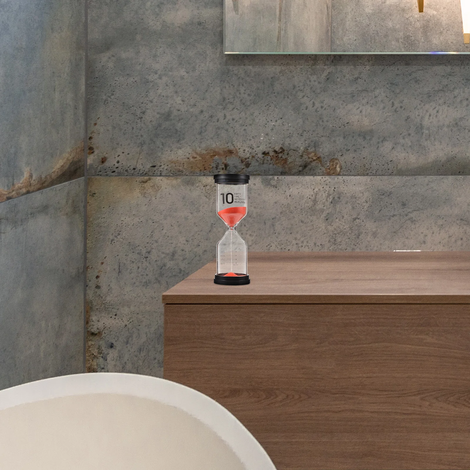 

2Pcs Toilet Hourglass Bath Timer 10 Minutes Timer Creative Delicate Design Practical Gift Accessory Countdown Hourglass