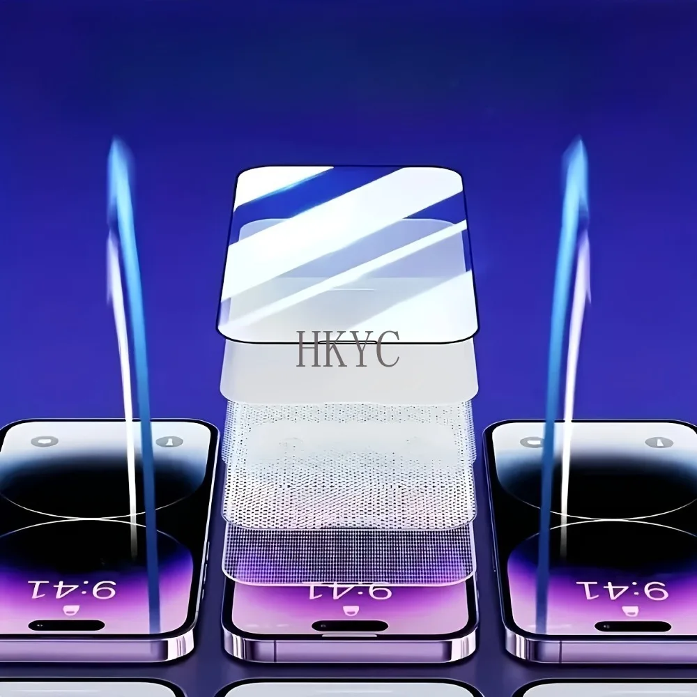 

3Pcs One Click HD Clear Tempered Glass Film For iPhone 15 16 Plus 17 16 15 Pro Max Screen Protector for iPhone 15 16E 17 Air